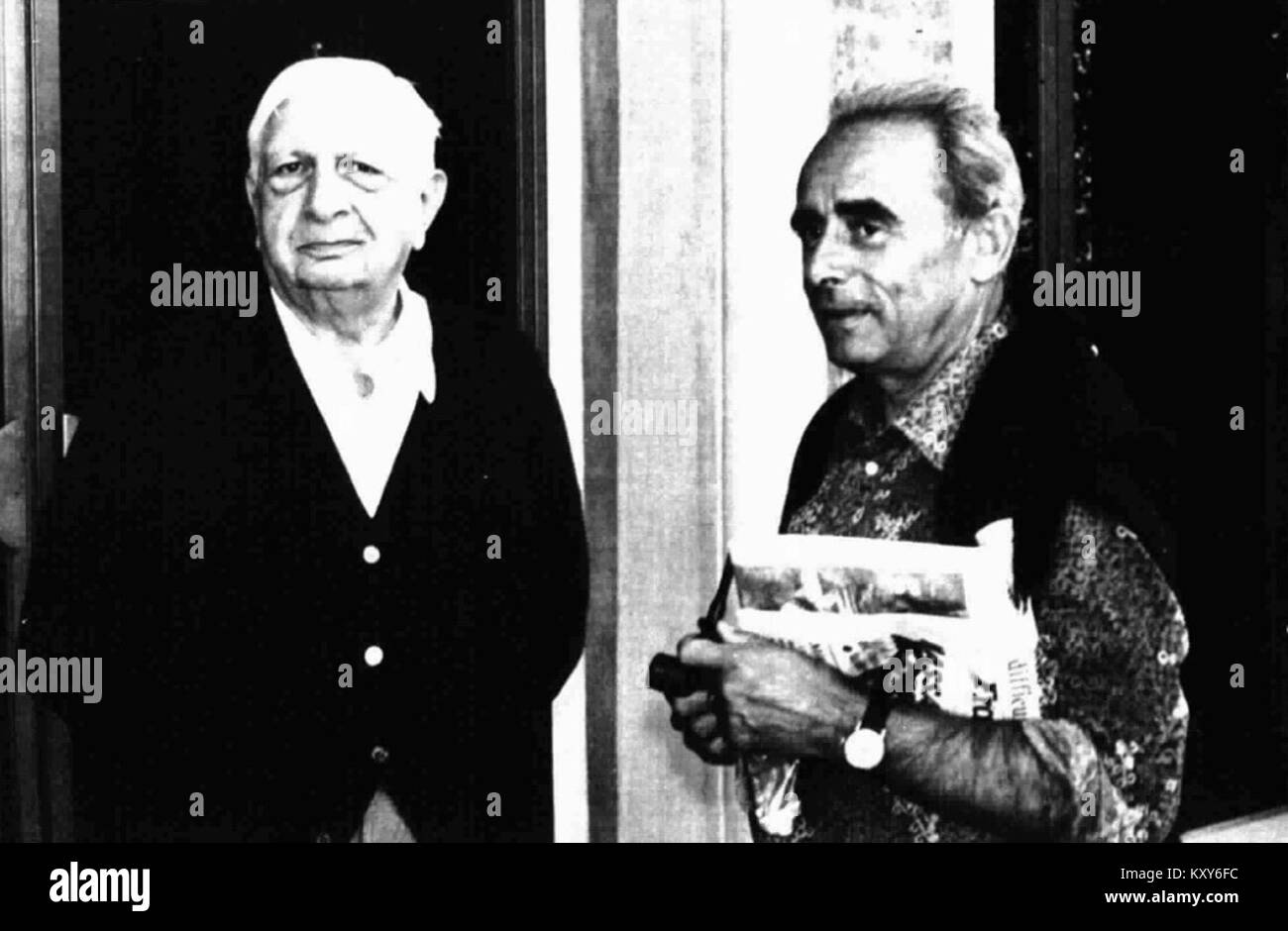 Giorgio De Chirico and René Clair Stock Photo