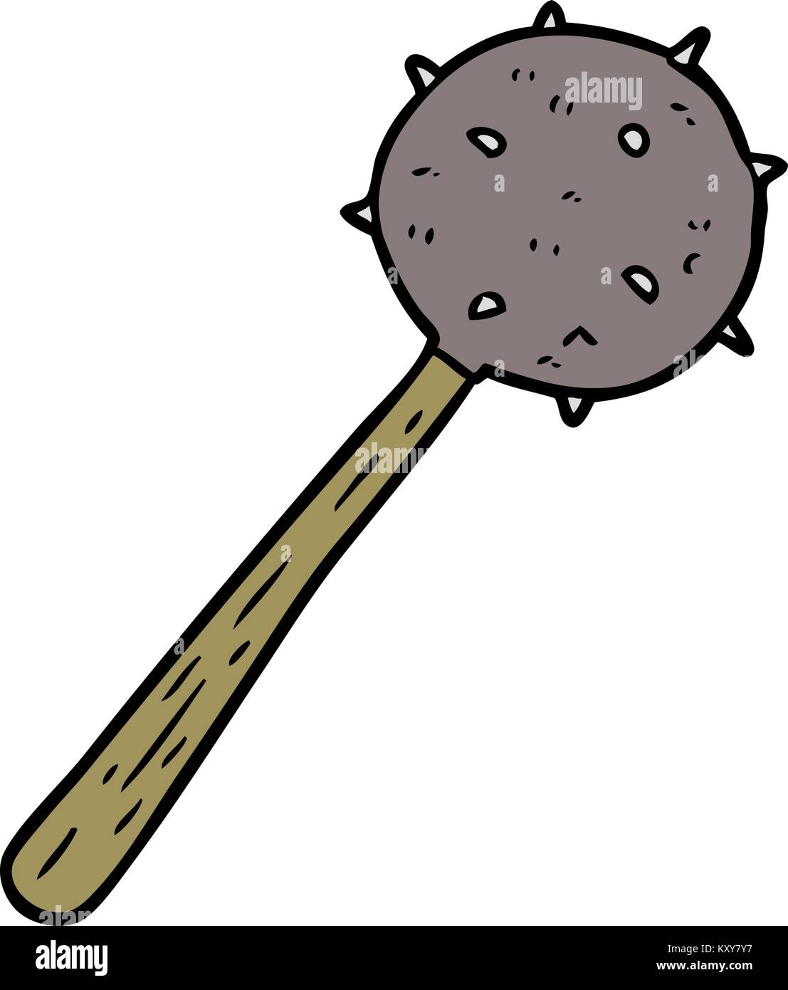 cartoon medieval mace weapon Stock Vector Image & Art Alamy