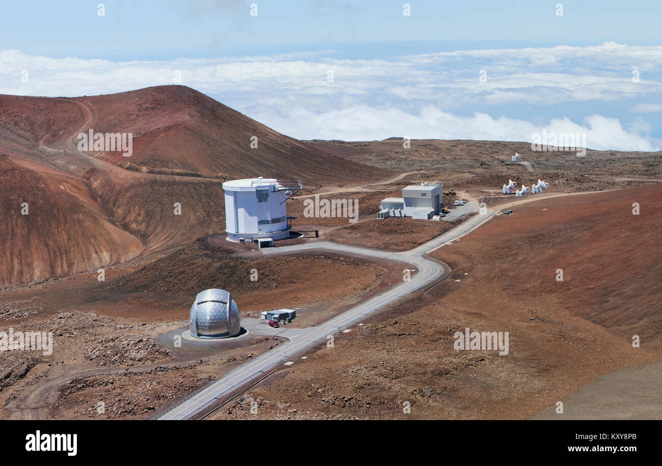 Mauna Kea observatory Telescope Hawaii. MKO, astronomical research