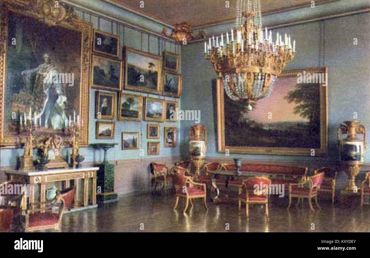 An interior photograph of a guesthouse salon, showing traditional ...