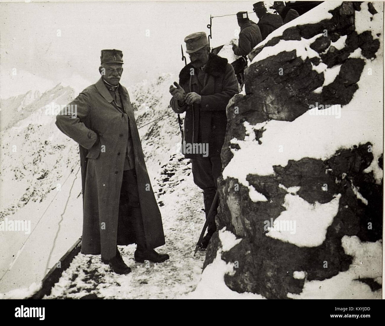 Photograph showing Excellency von Roth and Lieutenant Colonel Zach, two ...