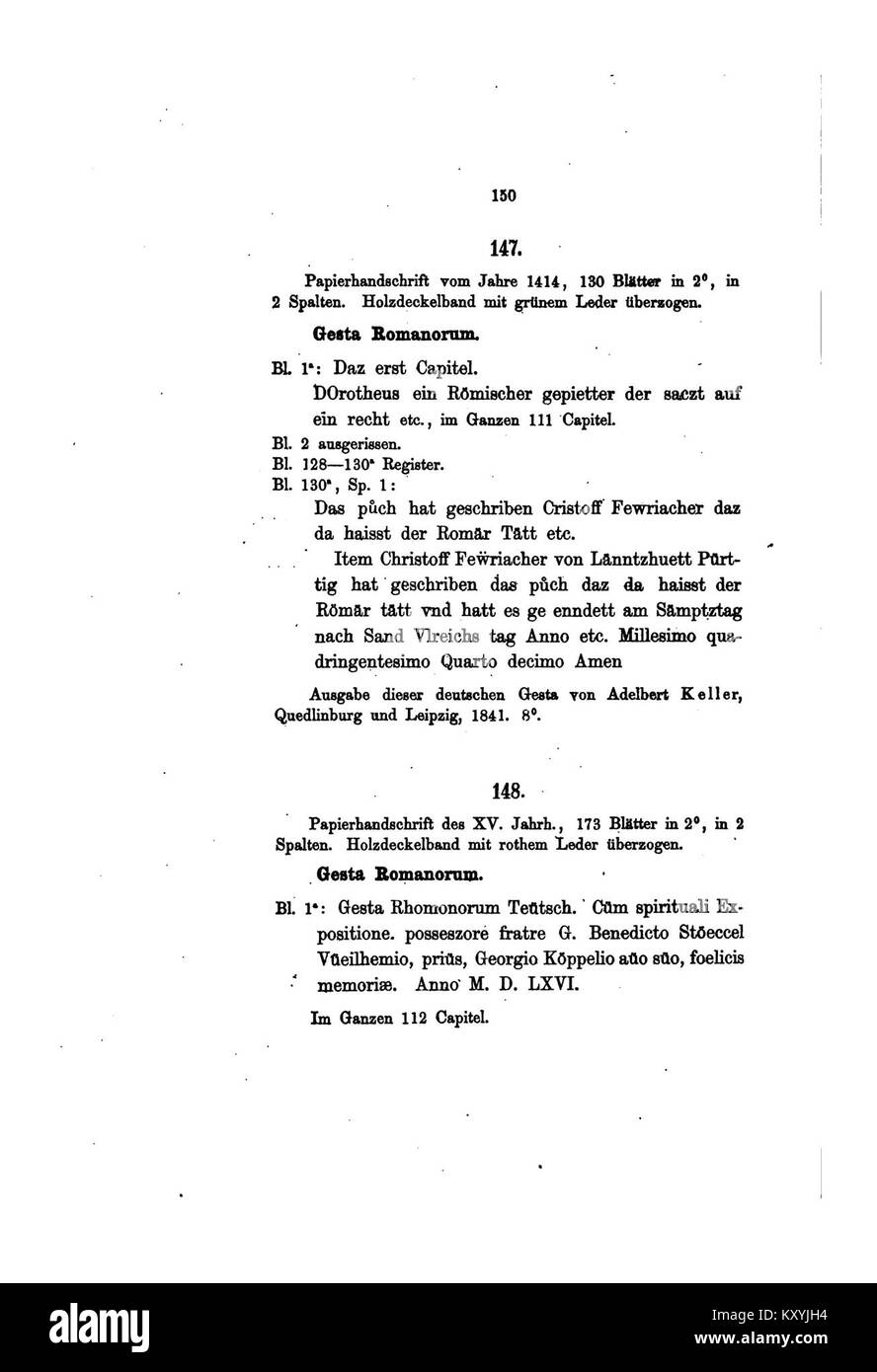 Manuscript number 164 from the Fürstenberg Court Library collection ...