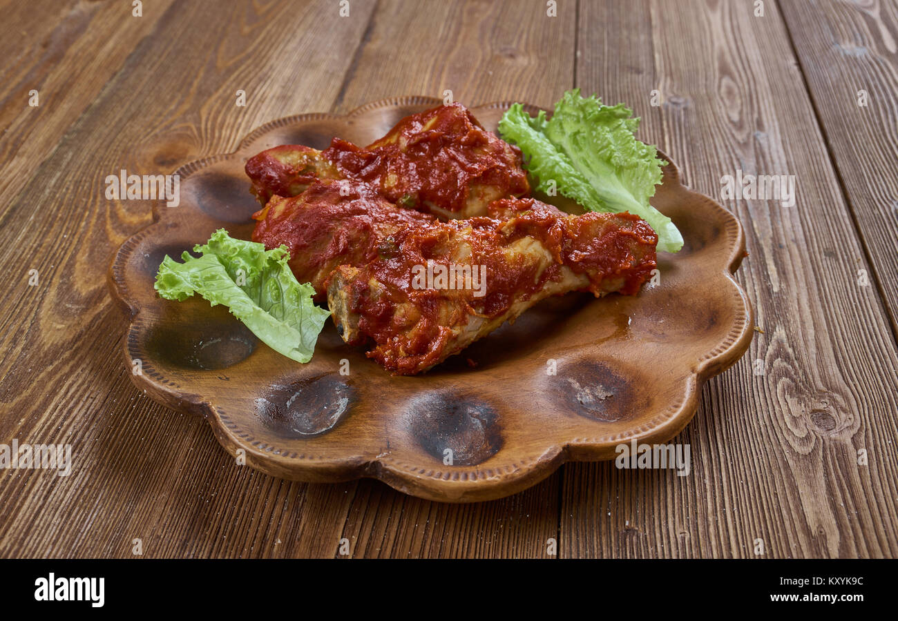 Nattu Kozhi Kuzhambhu country chicken in Tamil Stock Photo Alamy