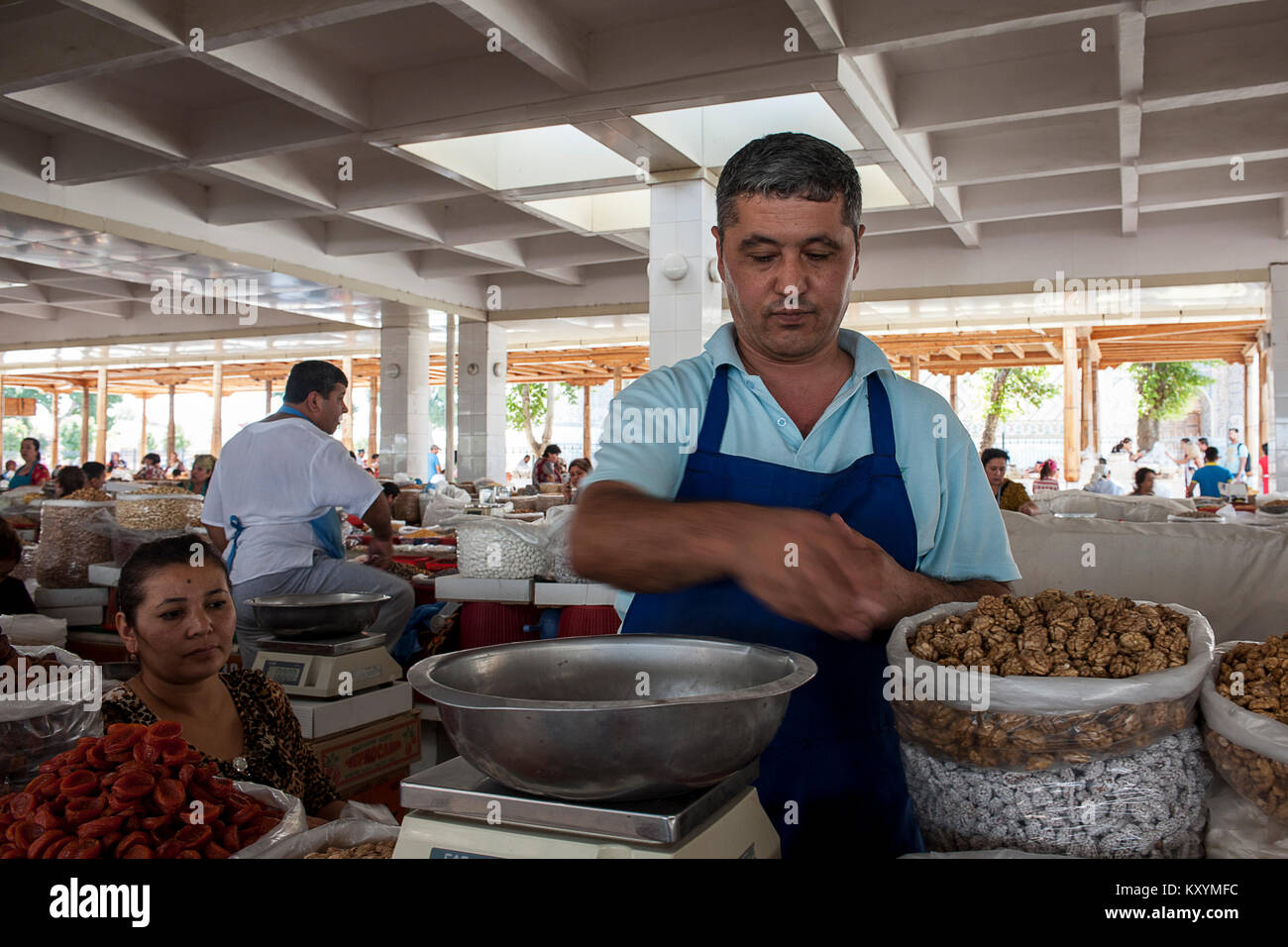 Siyob Bazaar, Samarkand, Uzbekistan Stock Photo