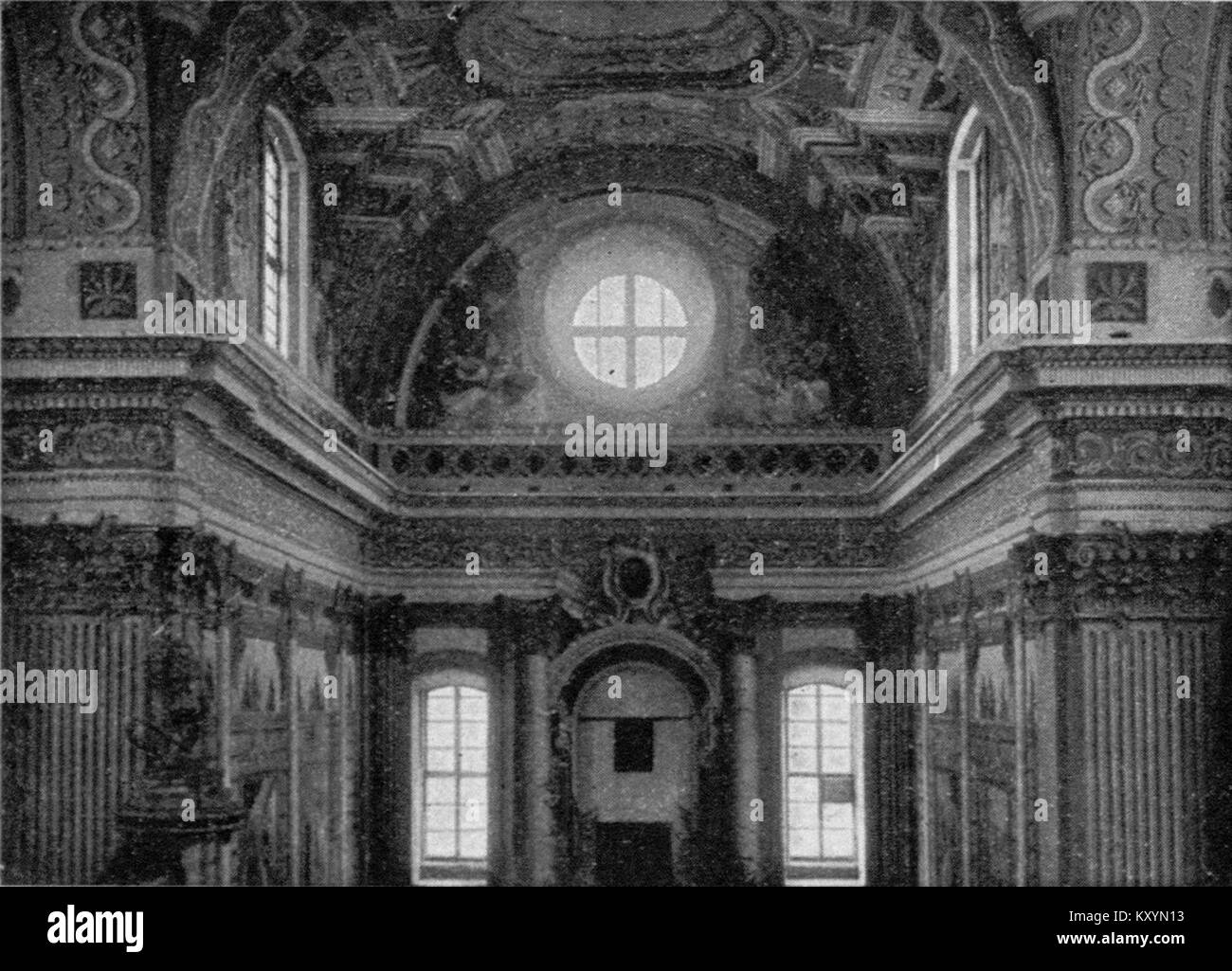 Regional heritage site depiction Black and White Stock Photos & Images ...