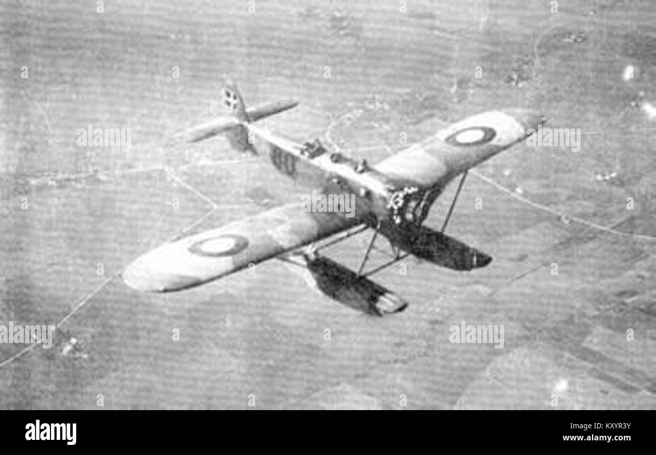 A Heinkel HE 8 reconnaissance seaplane, developed in Germany in the ...