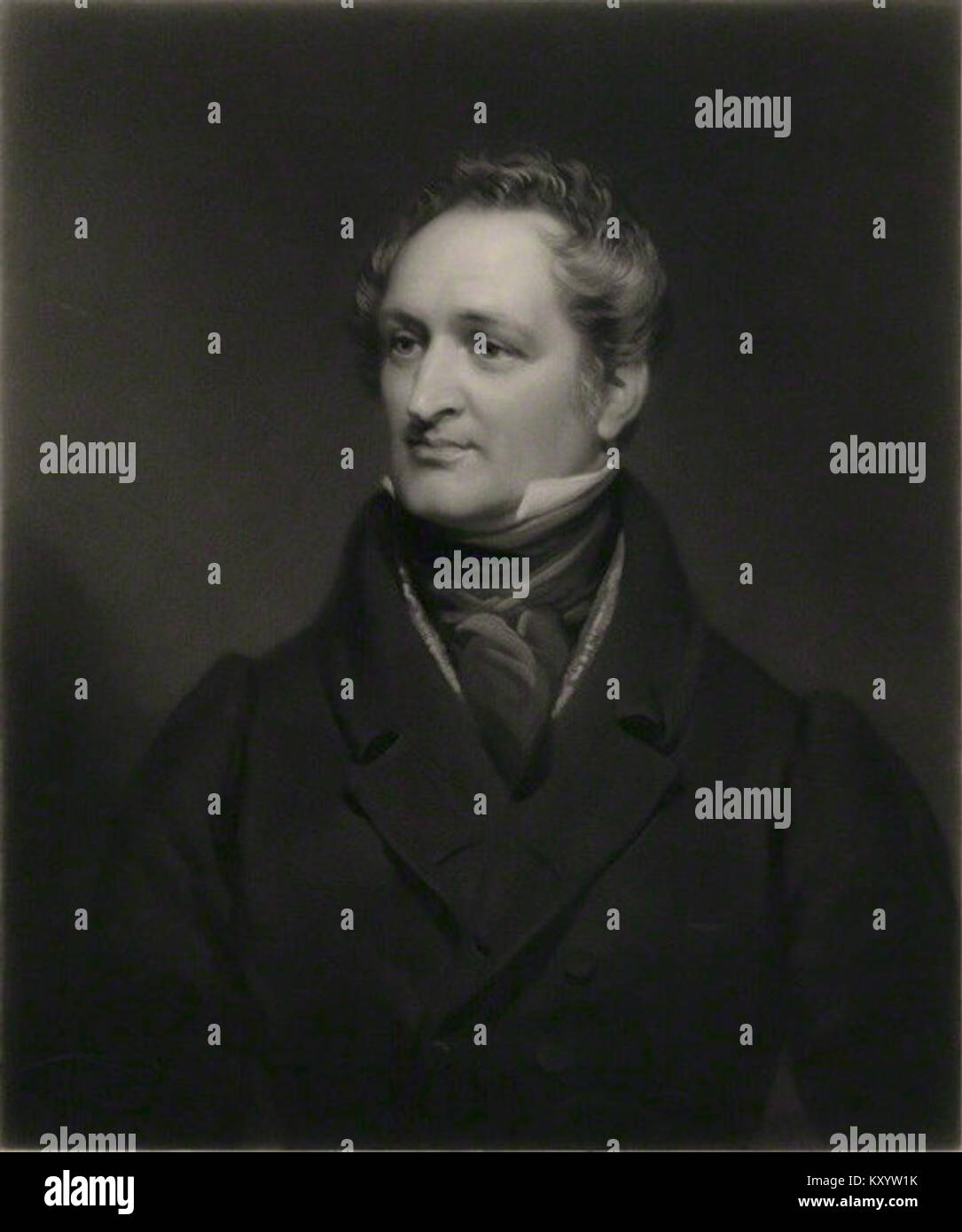 Henry Hallam (1841) by Samuel Cousins, after Thomas Phillips Stock Photo