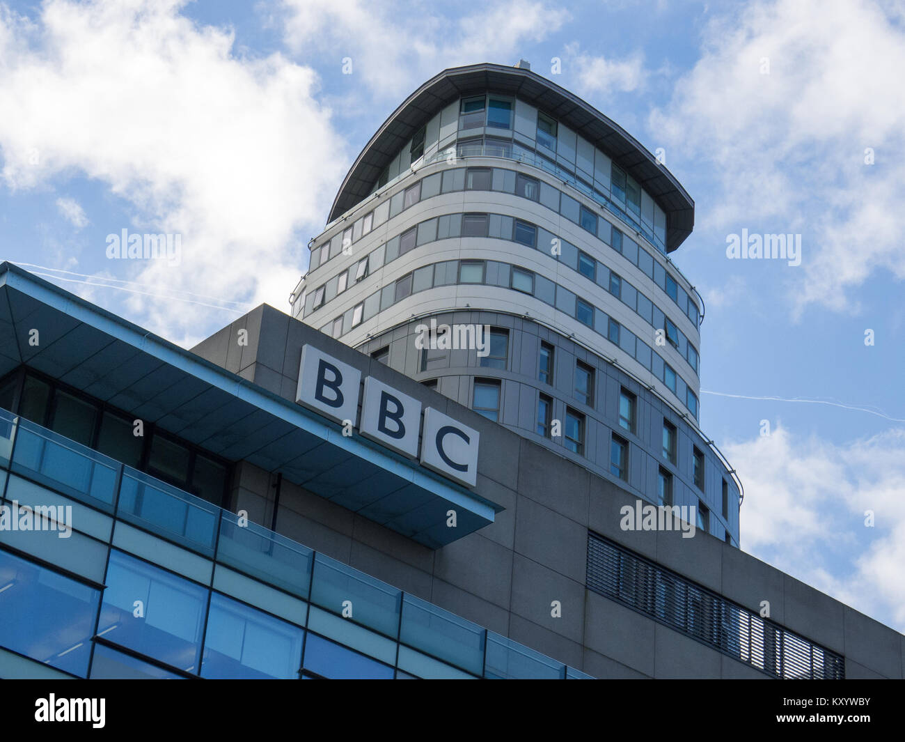 BBC building at Media City, Salford Quays Stock Photo