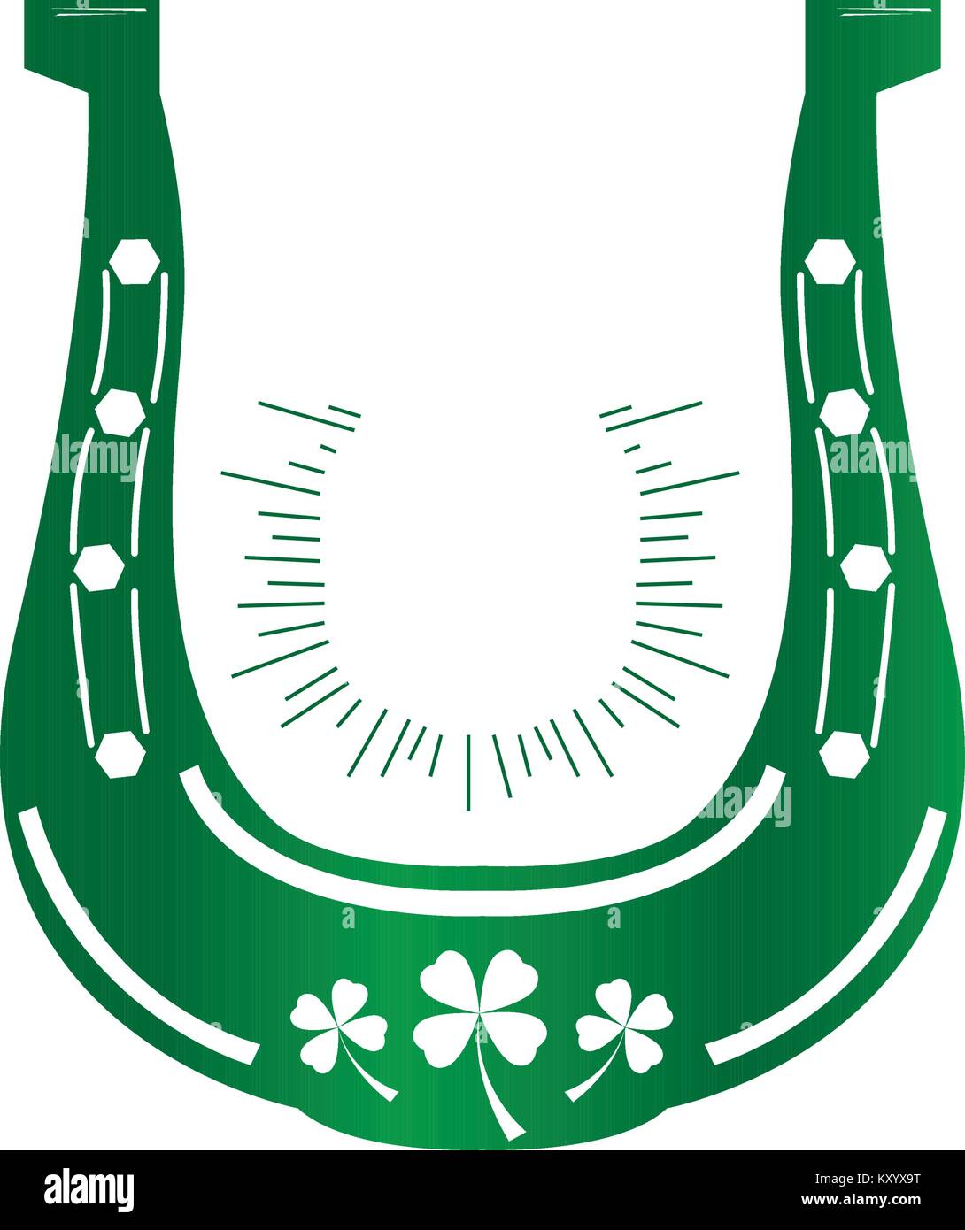 Patrick day horseshoe Stock Vector