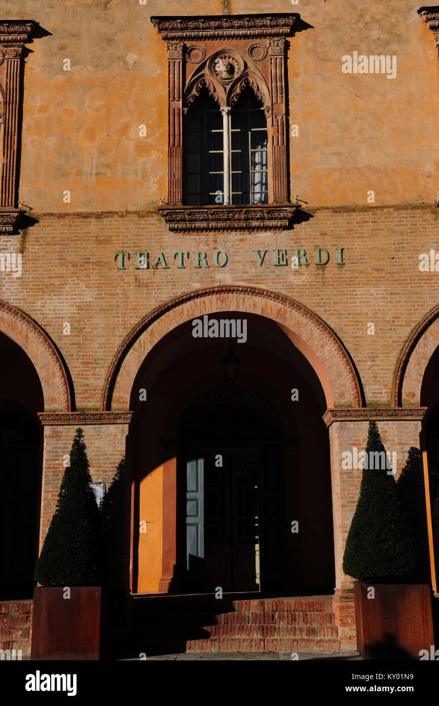 Giuseppe Verdi Theater, 2012, Busseto, Italy. Stock Photo