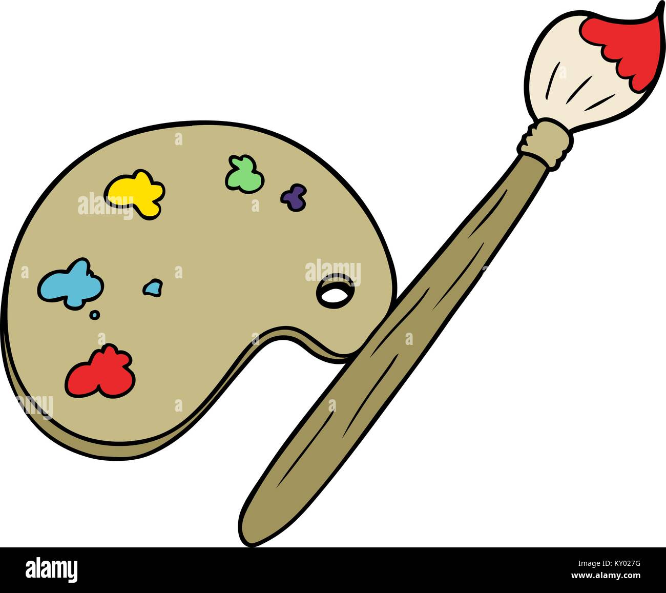 cartoon artist palette Stock Vector Image & Art - Alamy