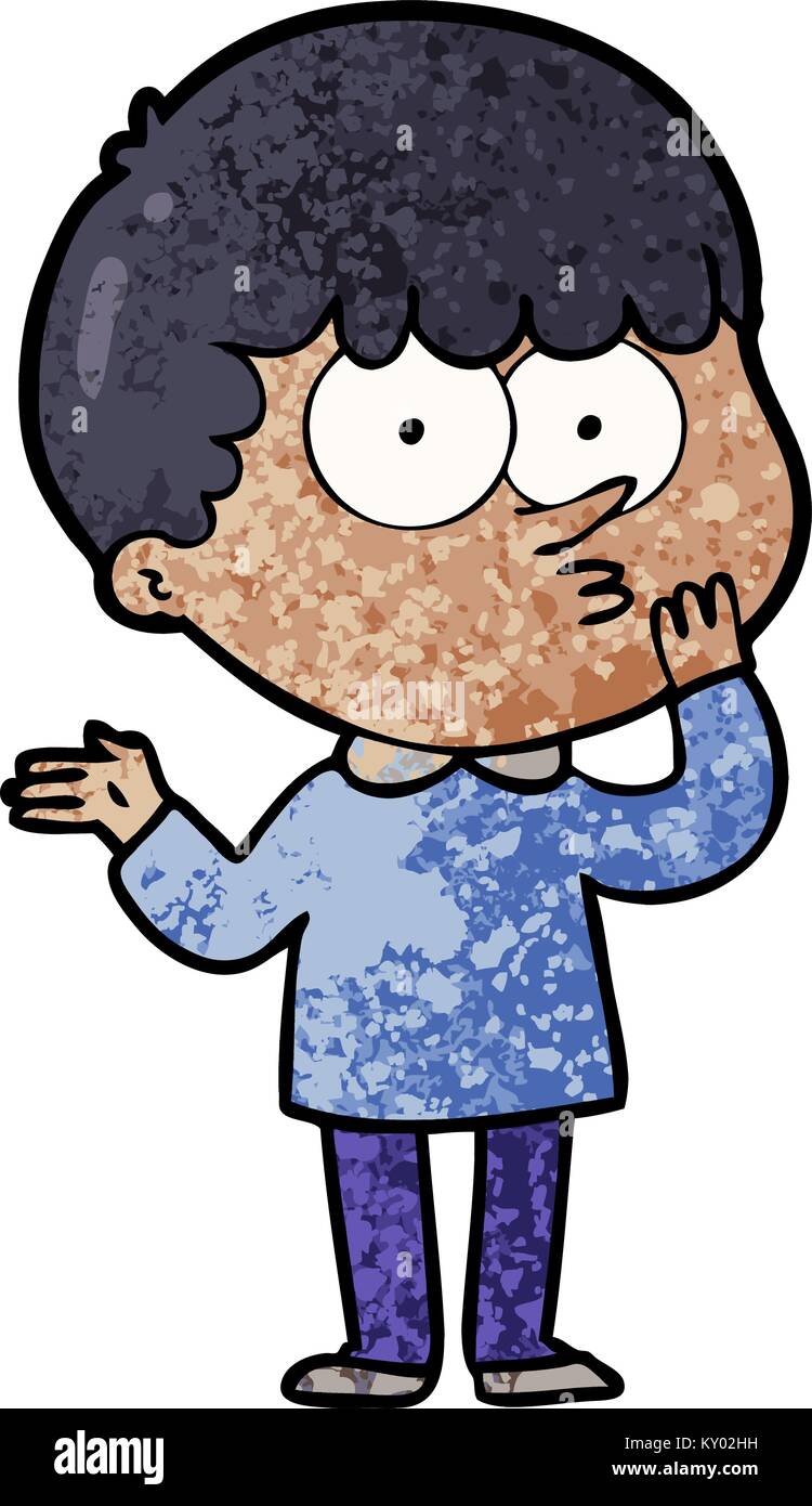 cartoon curious boy Stock Vector Image & Art - Alamy