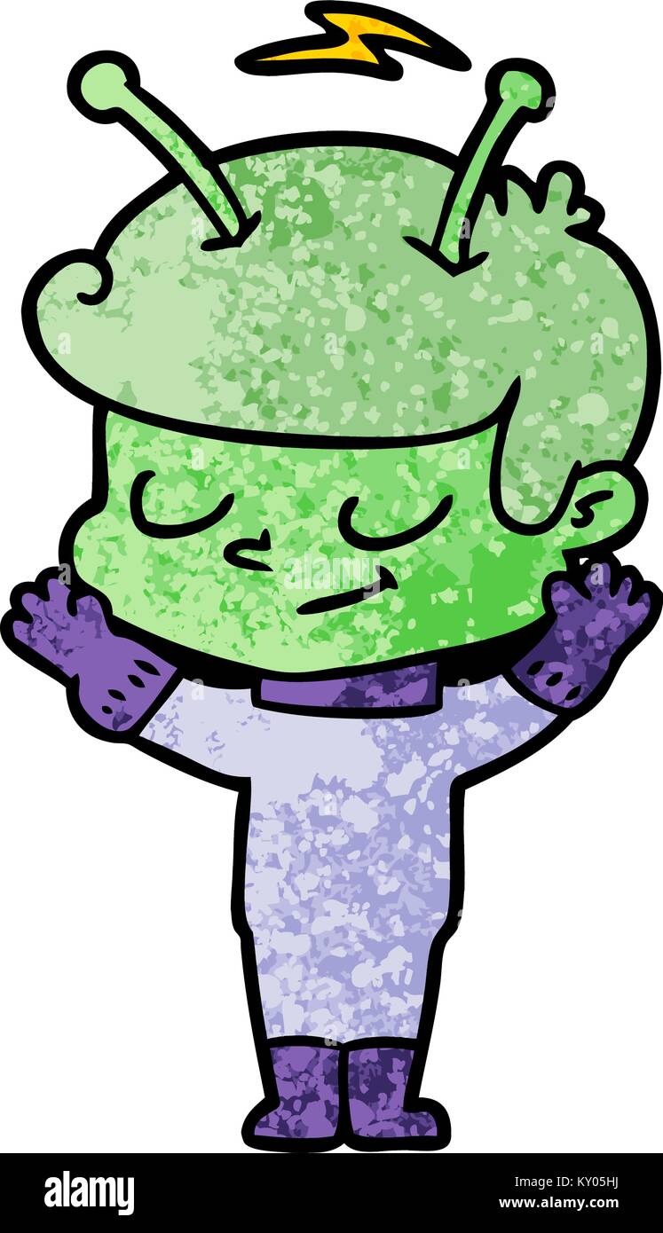 friendly cartoon spaceman Stock Vector Image & Art - Alamy