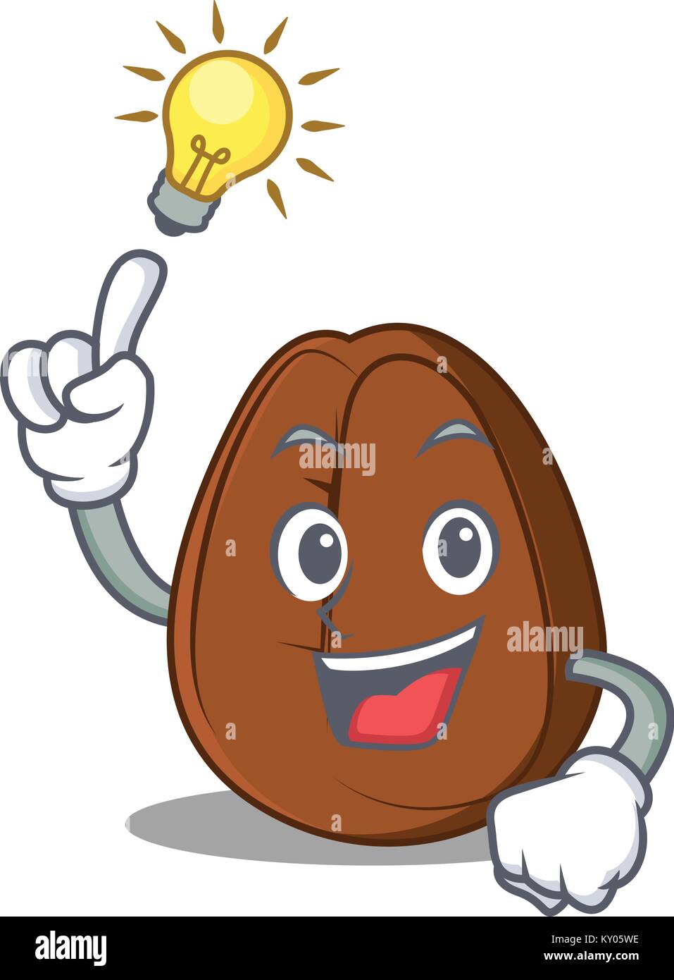 Have an idea coffee bean mascot cartoon Stock Vector Image & Art - Alamy