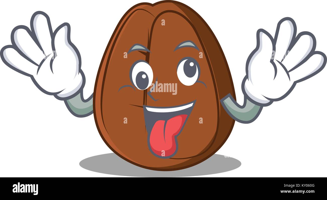Crazy coffee bean mascot cartoon Stock Vector Image & Art - Alamy