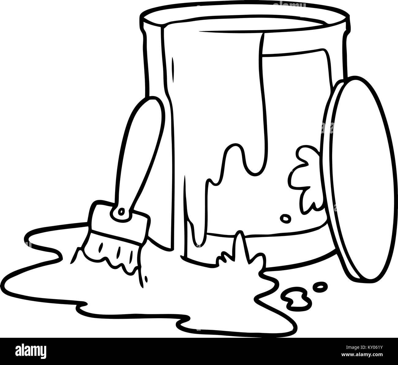 cartoon paint bucket Stock Vector Image & Art Alamy