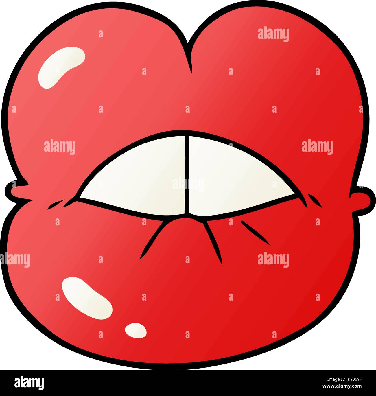 cartoon full lips Stock Vector Image & Art - Alamy