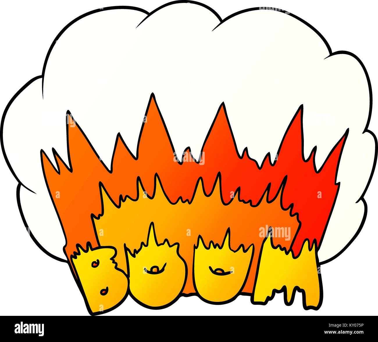 cartoon boom explosion Stock Vector Image & Art - Alamy