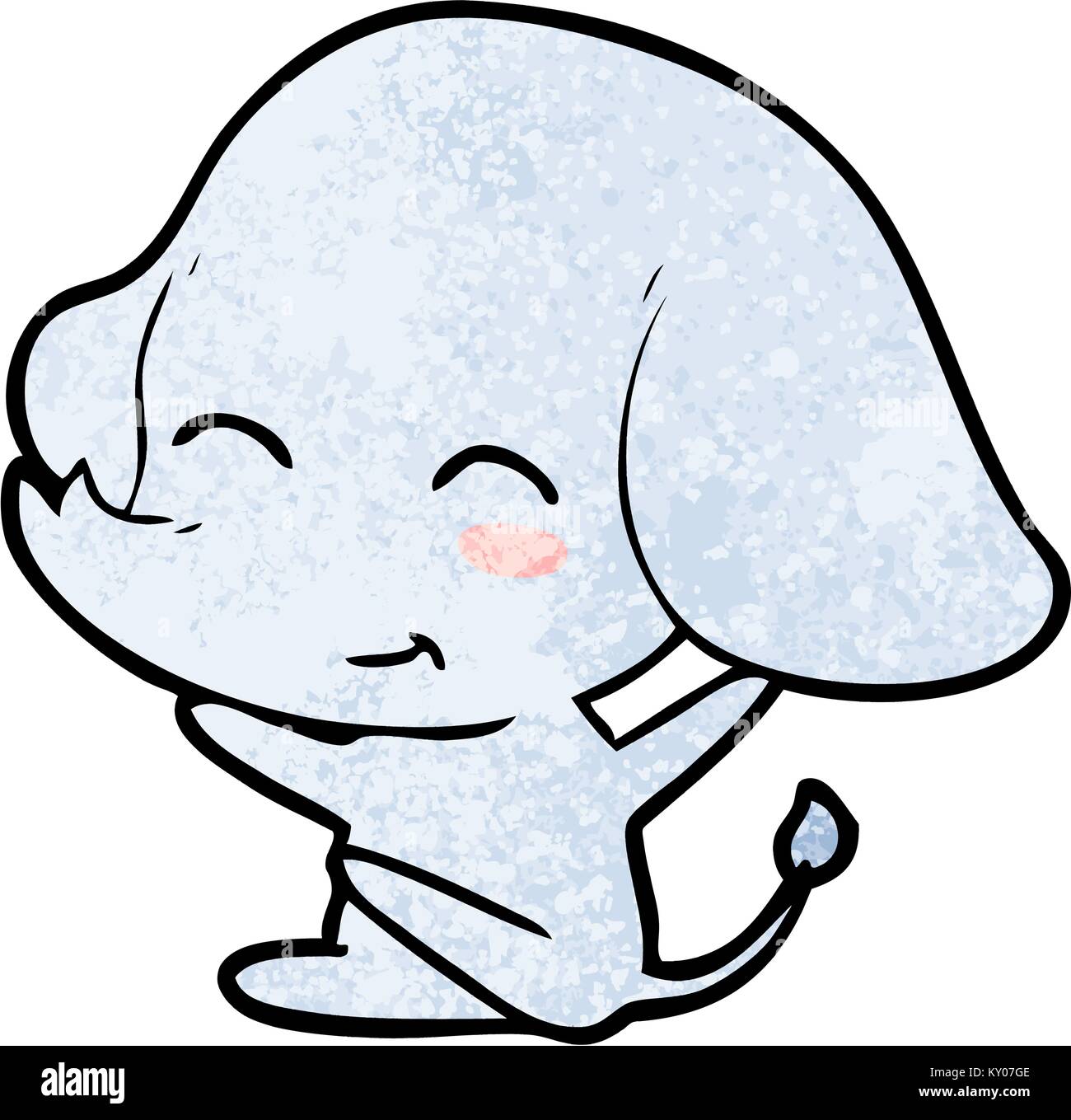 cute cartoon elephant Stock Vector Image & Art - Alamy