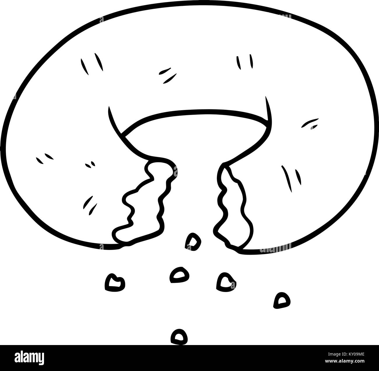 Cartoon donut Black and White Stock Photos & Images - Alamy