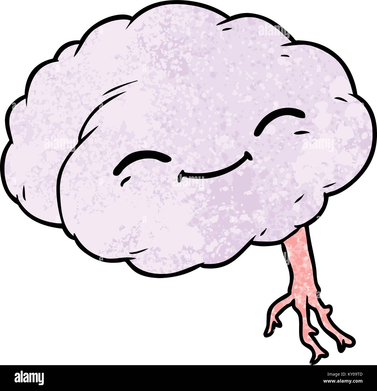 cartoon happy brain Stock Vector Image & Art - Alamy
