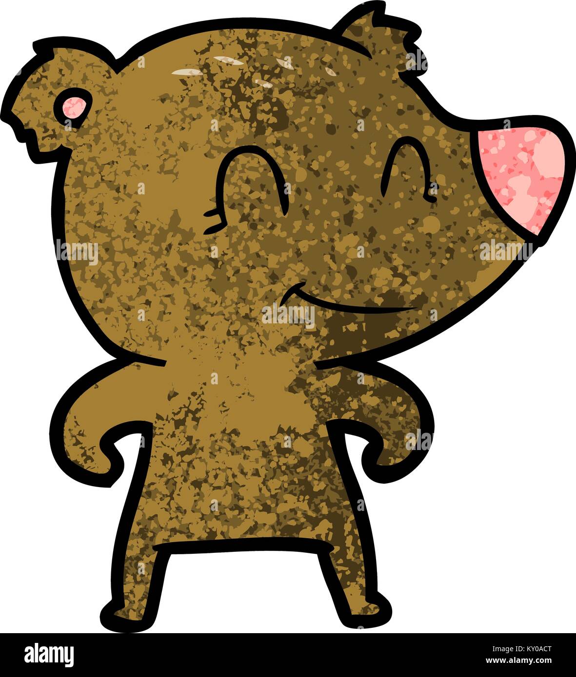 smiling bear cartoon Stock Vector Image & Art - Alamy