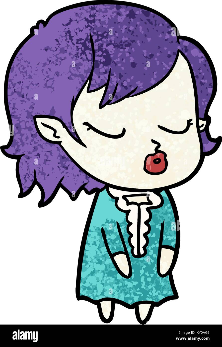 cute cartoon vampire girl Stock Vector Image & Art - Alamy