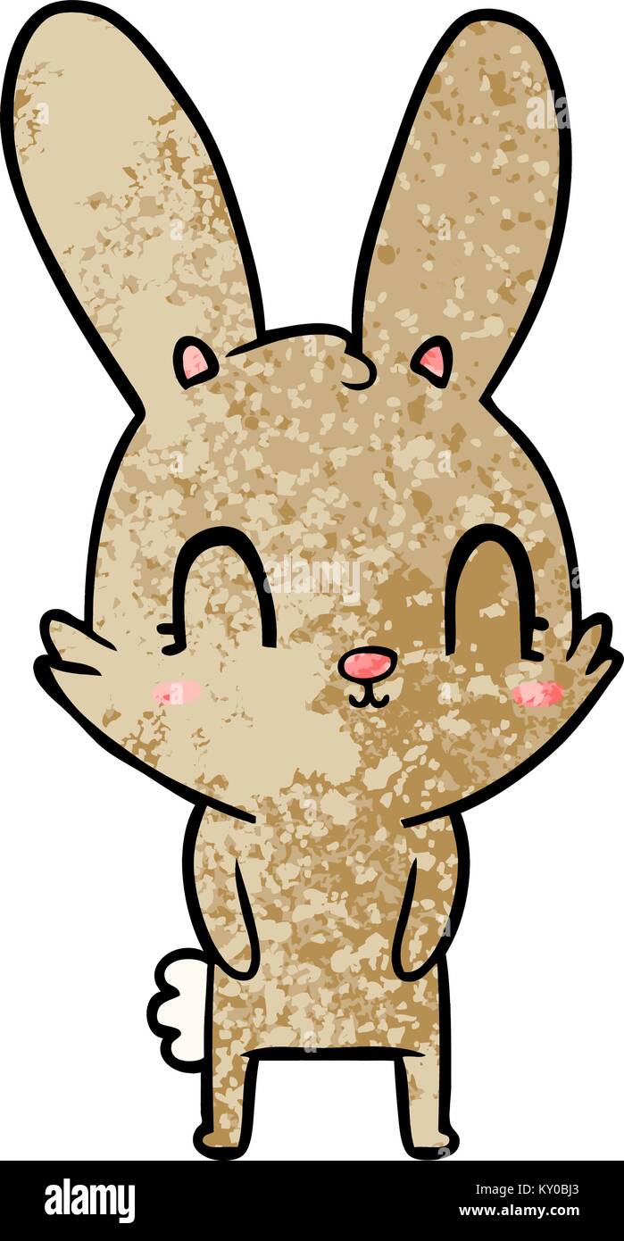 cute cartoon rabbit Stock Vector Image & Art - Alamy