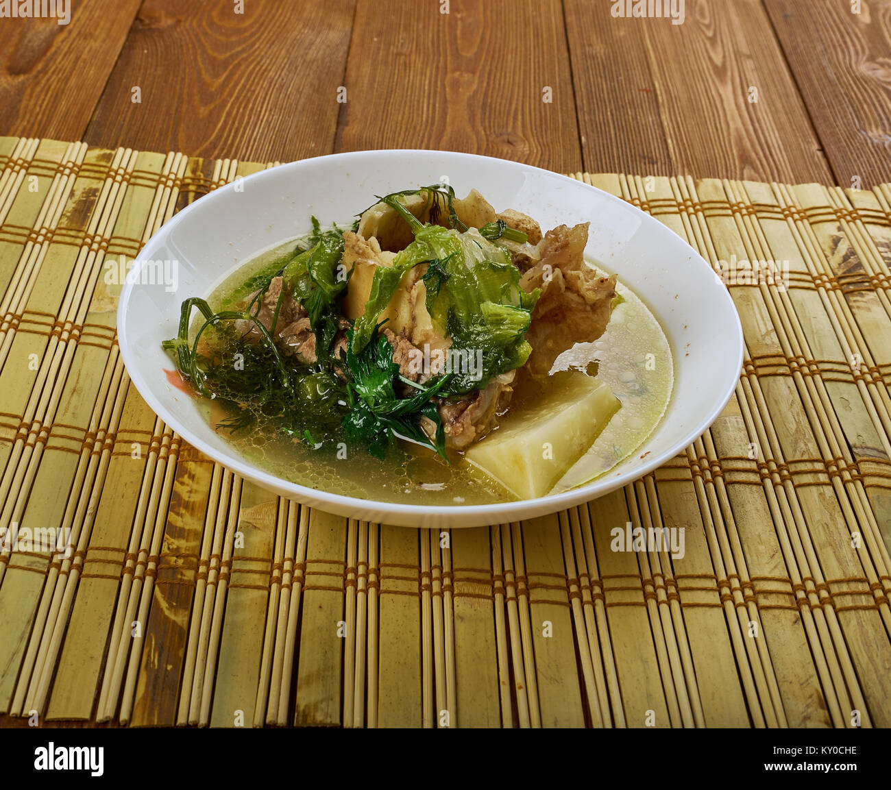 Nigerian bitter leaf soup Ofe Onugbu Stock Photo Alamy