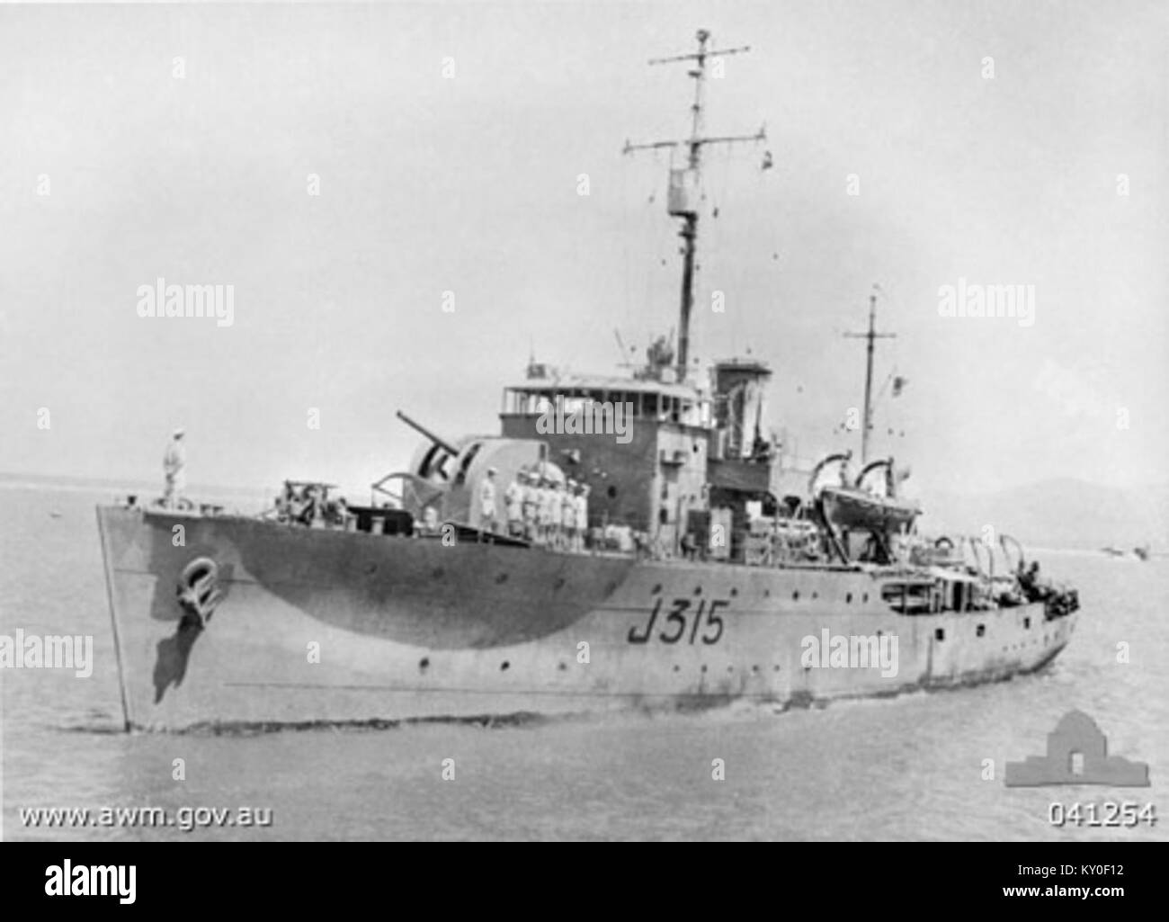 HMAS Wagga was a Royal Australian Navy ship, primarily used for training and coastal operations. The vessel contributed to the Australian Navy's strategic positioning and naval readiness during its operational period. Stock Photo