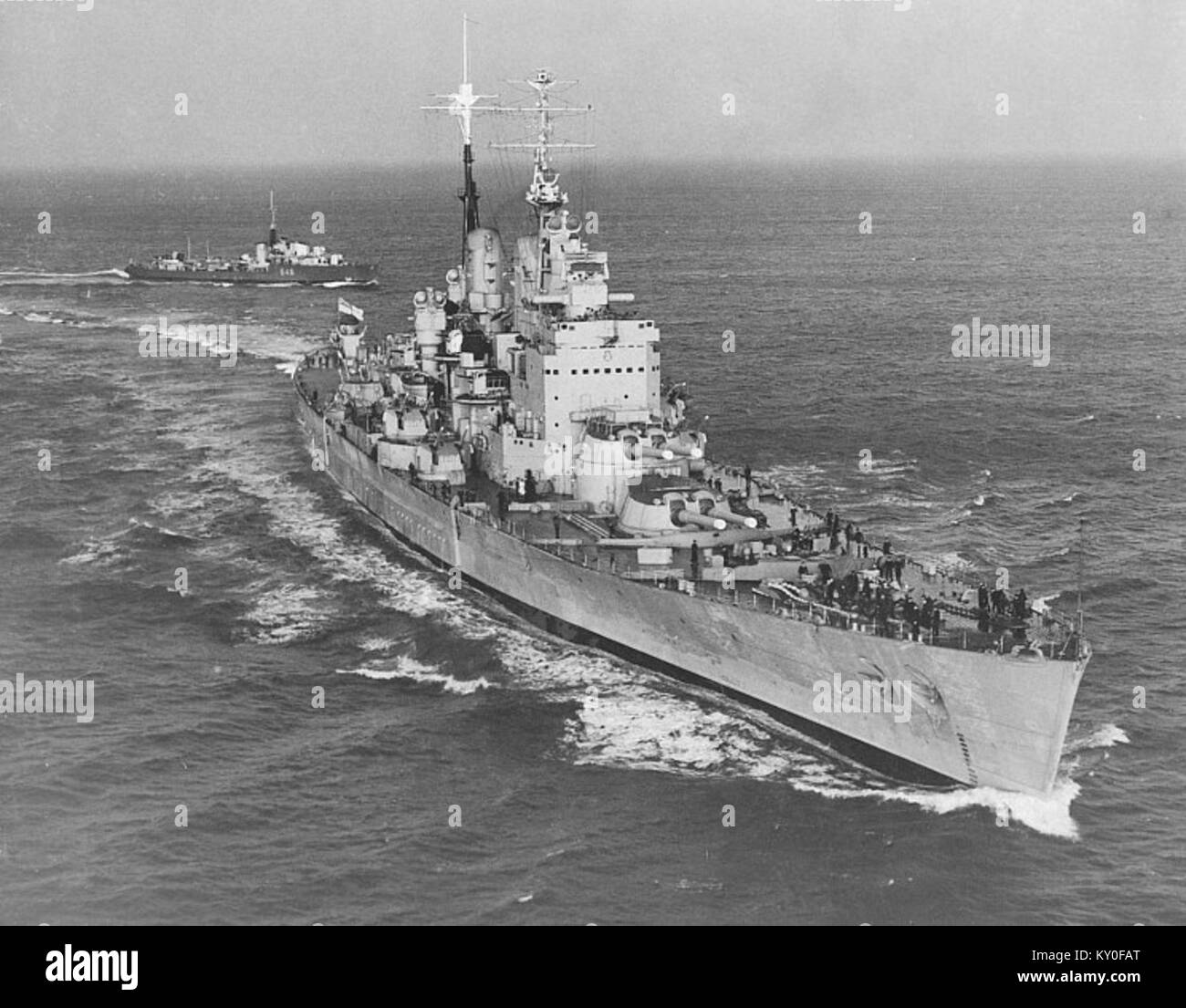 HMS Vanguard (1946) Stock Photo