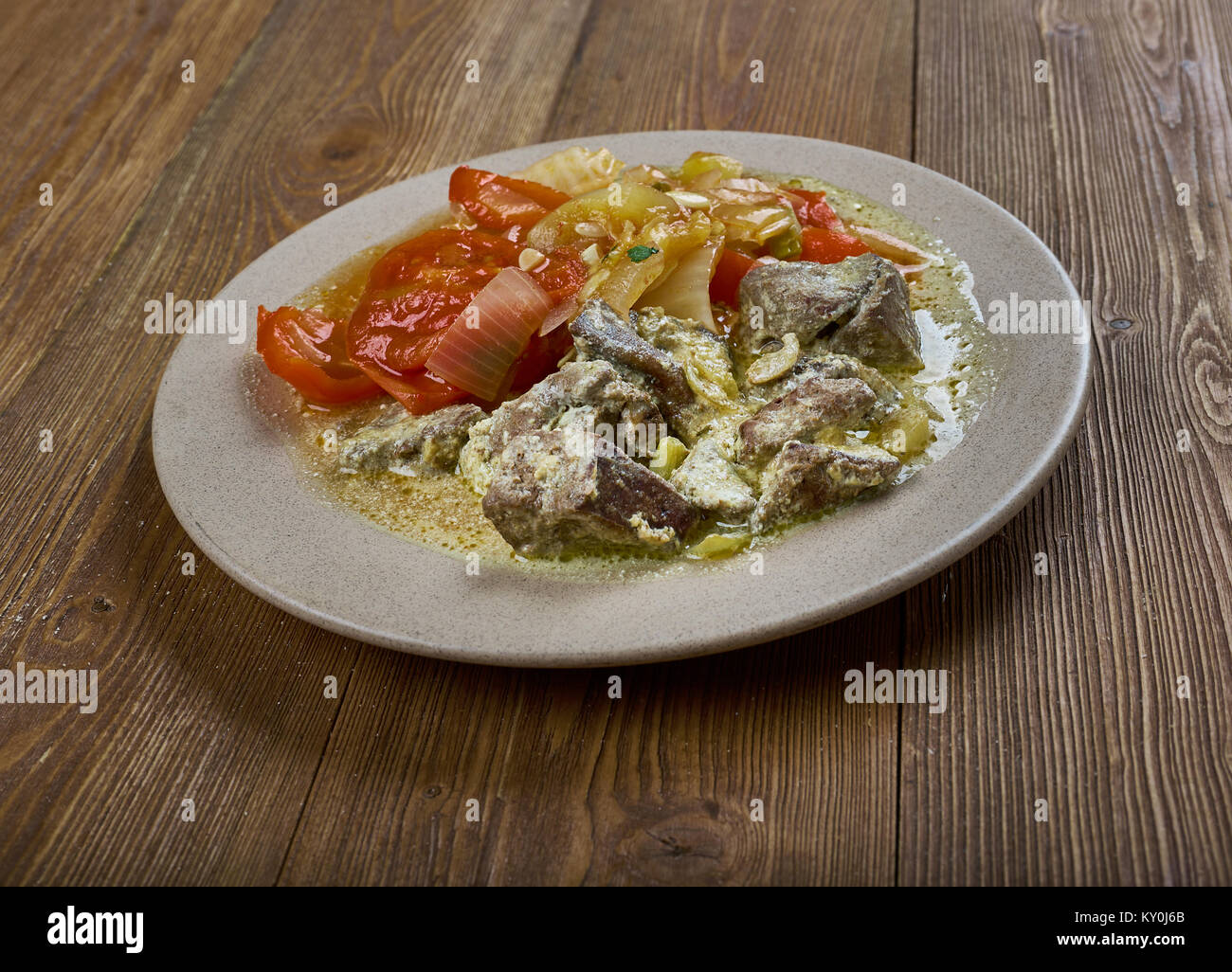 Egyptian Style Beef Liver , cljse up Stock Photo Alamy