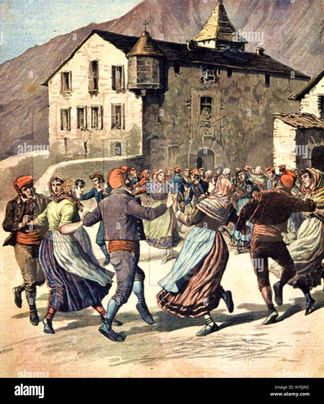 Farandole Catalane A Andorre Stock Photo Alamy