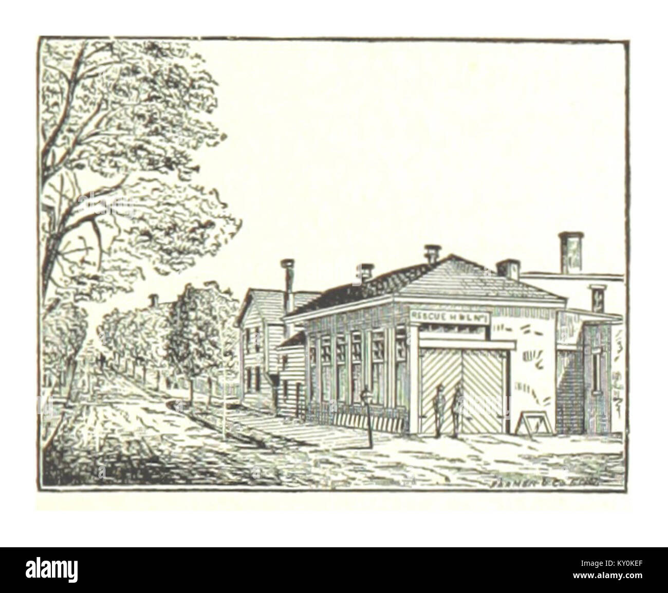 Old street area Cut Out Stock Images Pictures Alamy