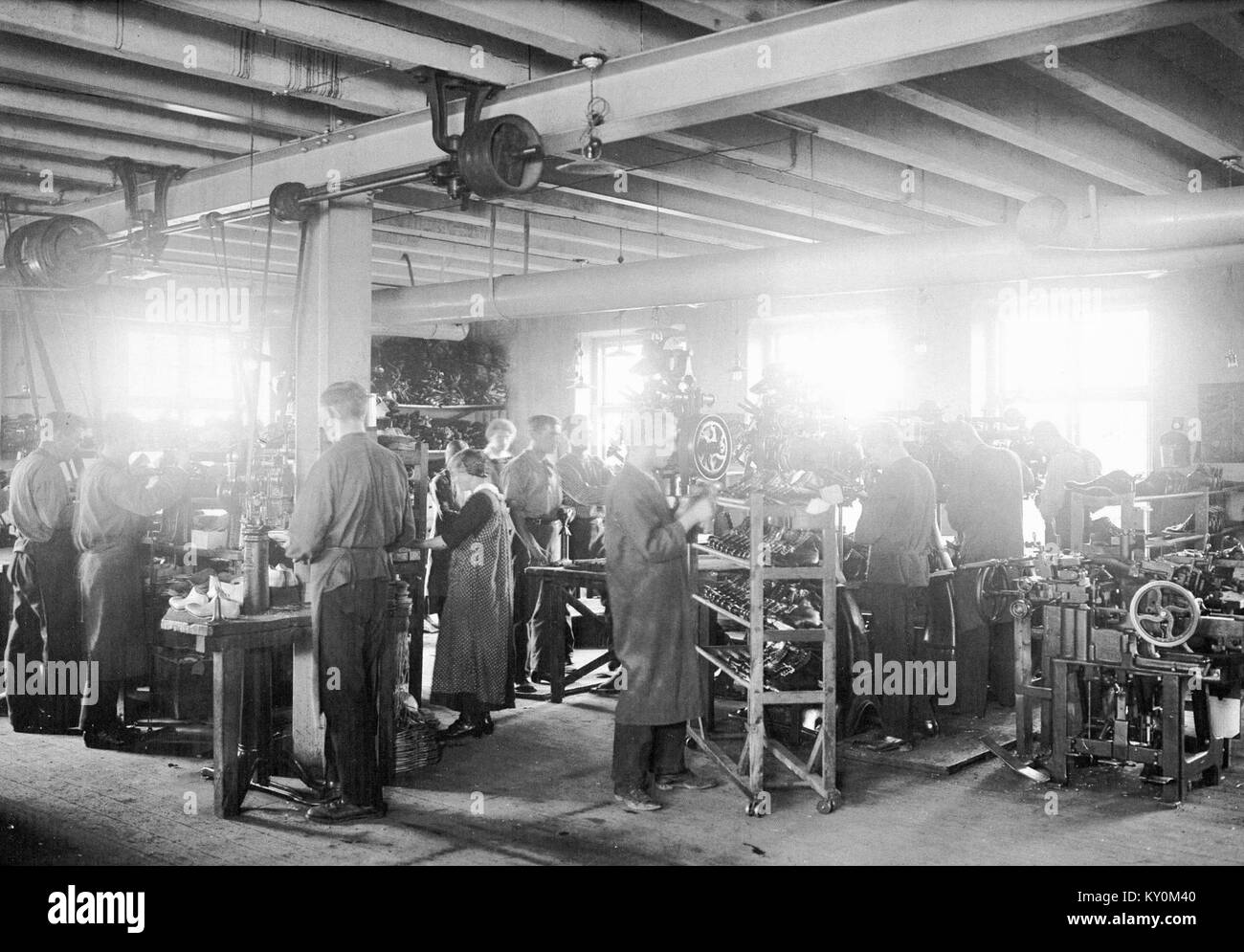 Hästen shoe factory Uppsala Sweden 1930s 012 Stock Photo Alamy