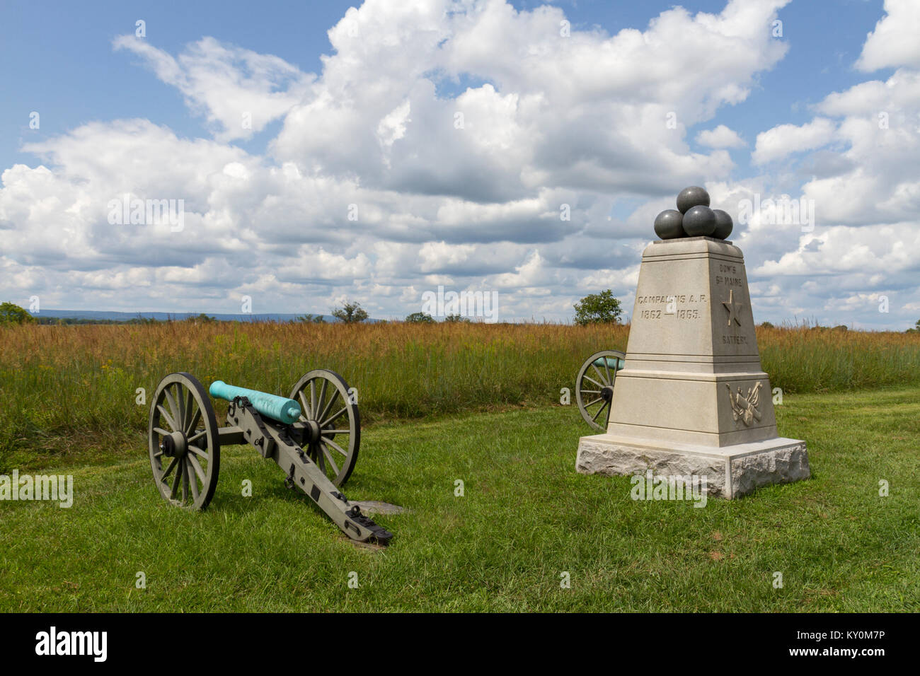 The 6th Maine Artillery Dow's Battery Monument, Gettysburg National Military Park