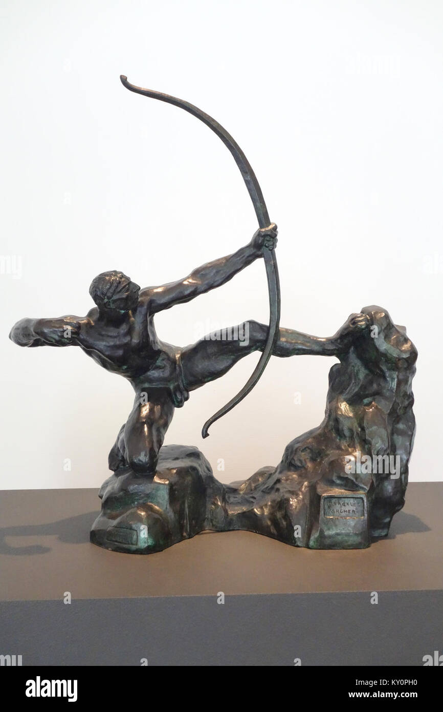 Héraklès archer (study) by Emile-Antoine Bourdelle, 1909, bronze - National Museum of Western Art, Tokyo - DSC08397 Stock Photo