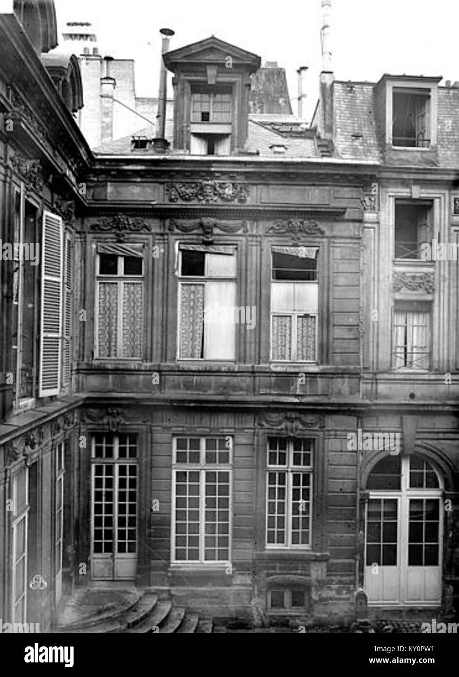 Hôtel Lamoignon - Aile, partie droite - Paris - Médiathèque de l'architecture et du patrimoine - APMH00009147 Stock Photo