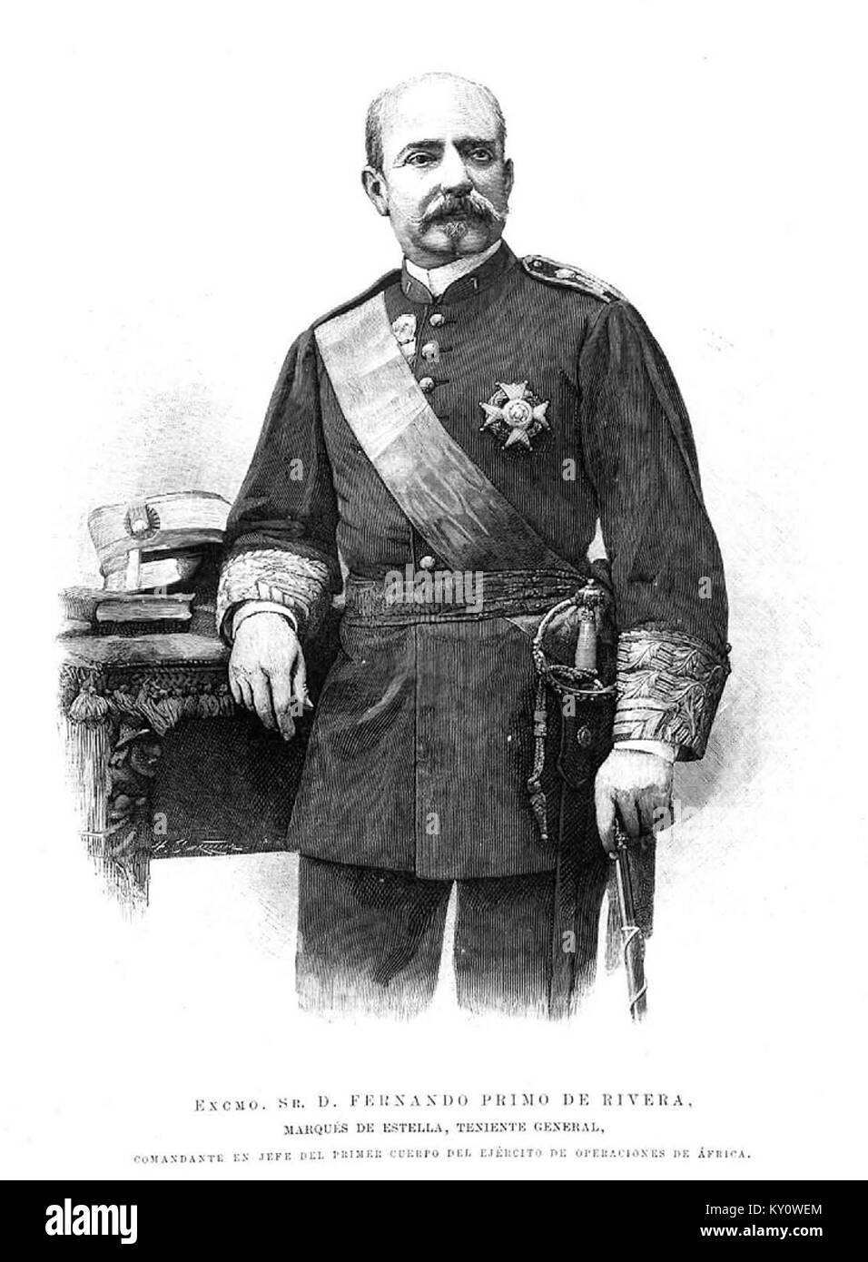 Fernando Primo de Rivera, en La Ilustración Española y Americana Stock