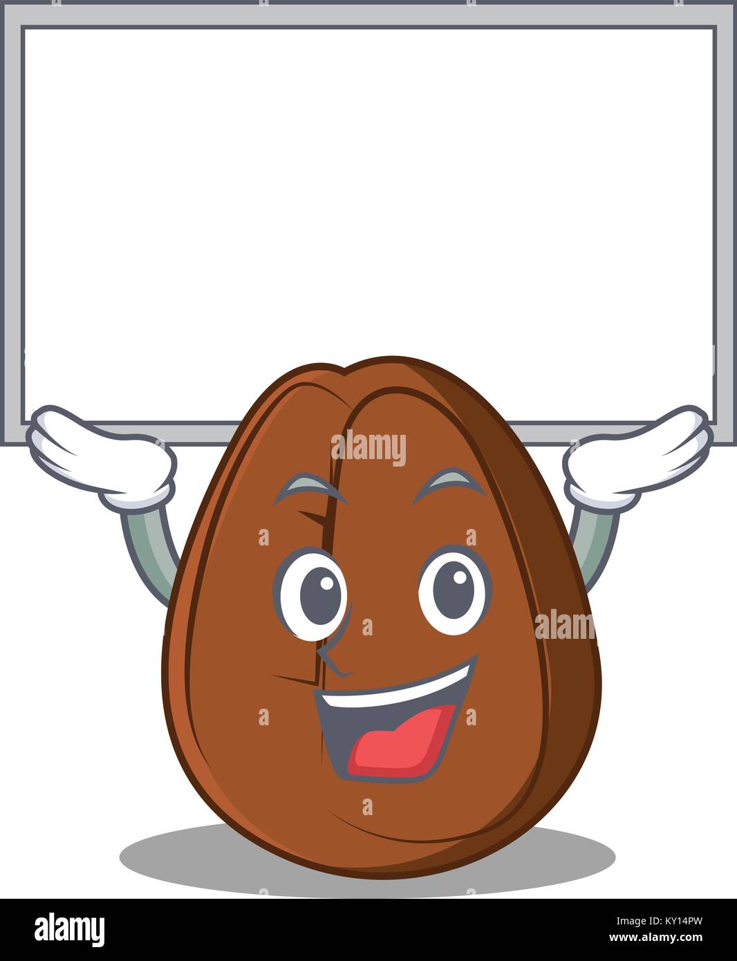Up board coffee bean character cartoon Stock Vector Image & Art - Alamy