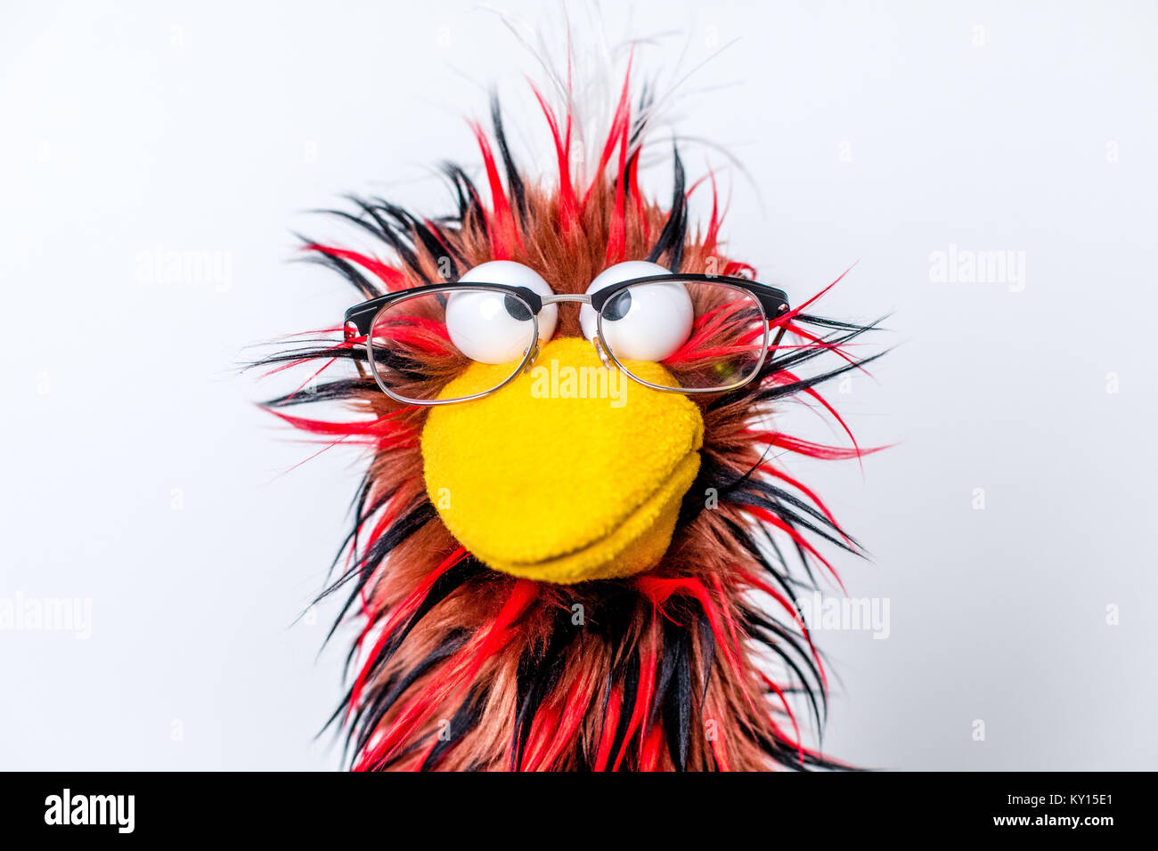 Spectacles Puppet PORTRAIT OF SHULTZ THE PUPPET WEARING GLASSES Stock Photo - Alamy