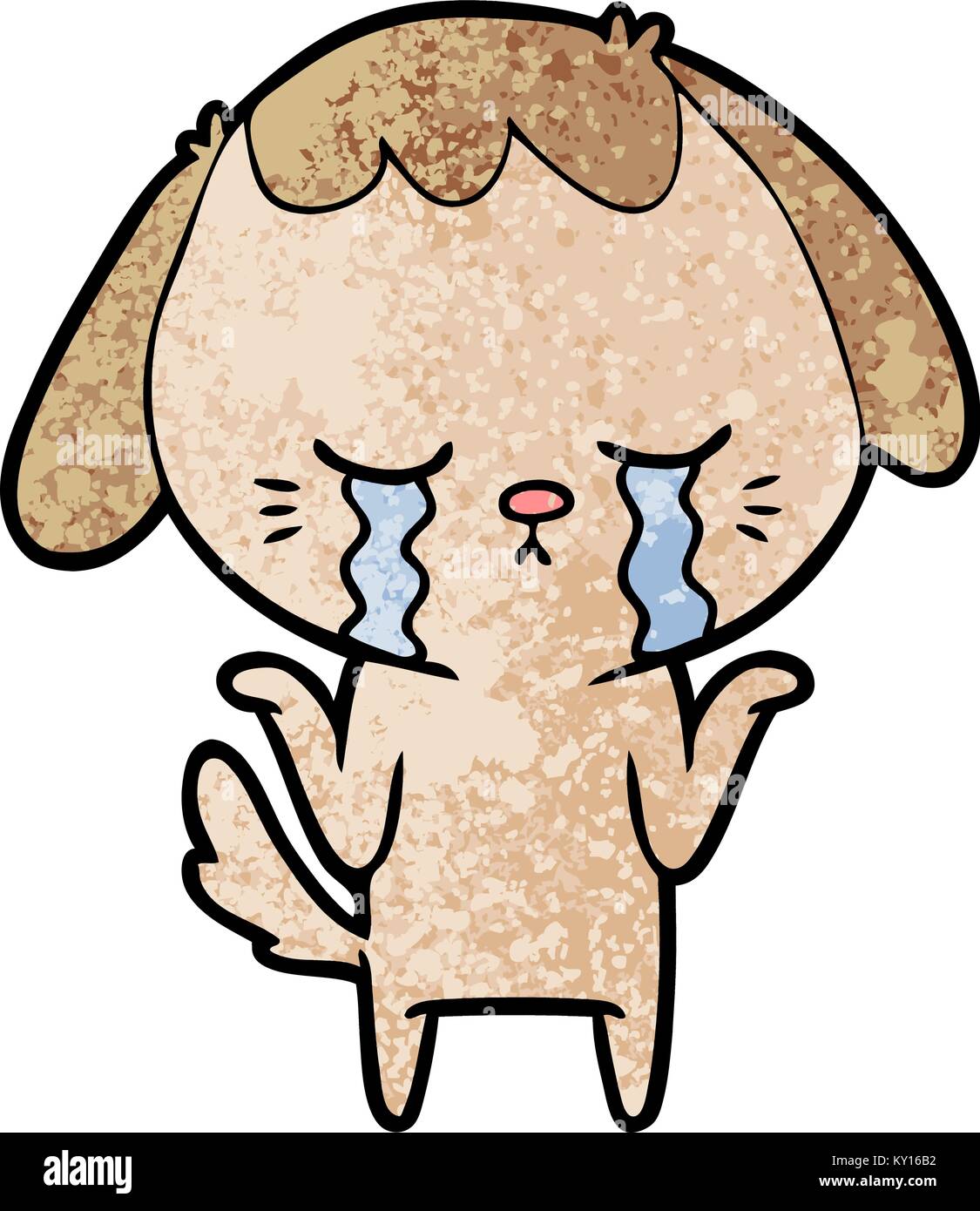 cartoon crying dog Stock Vector Image & Art Alamy