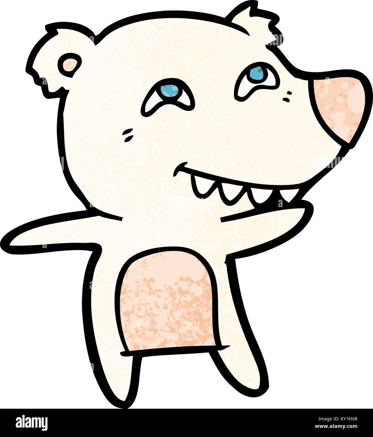 cartoon polar bear showing teeth Stock Vector Image & Art - Alamy