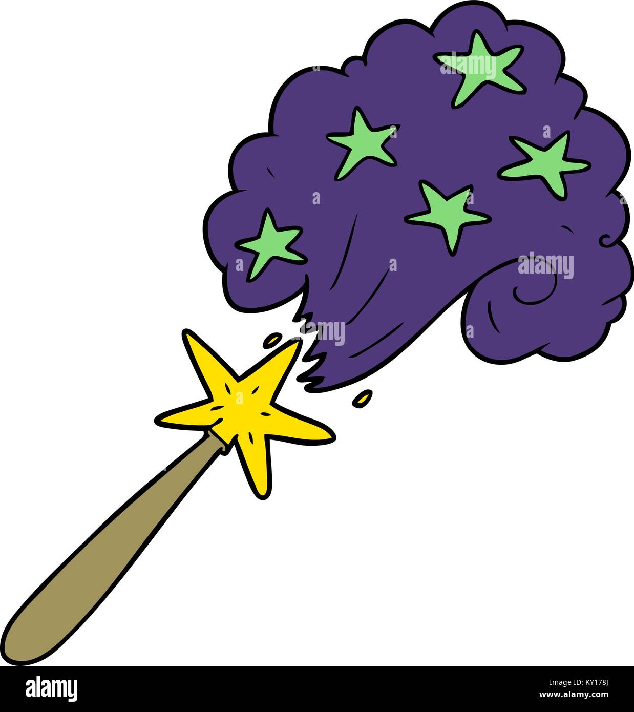 cartoon magic wand Stock Vector Image & Art - Alamy