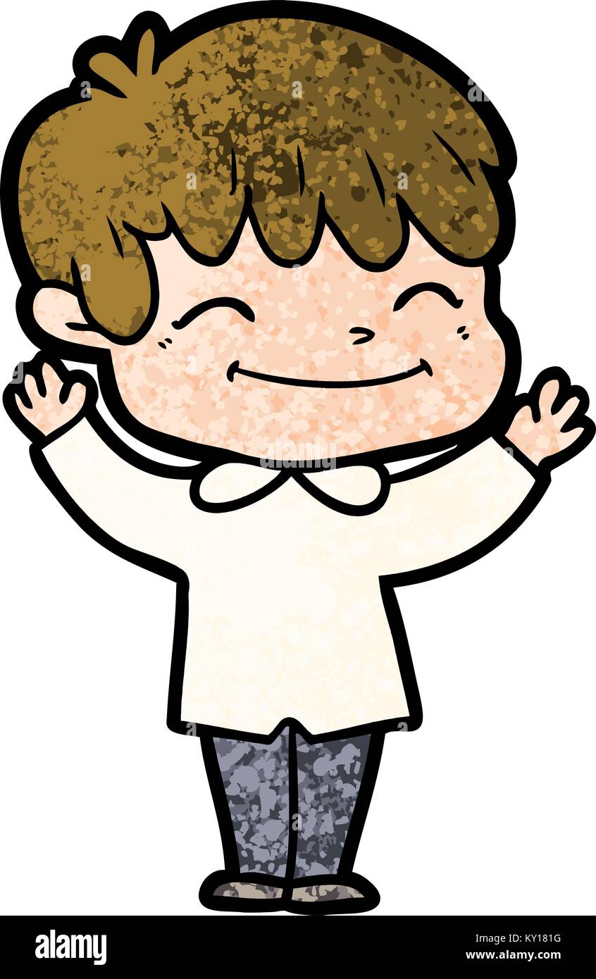 cartoon happy boy Stock Vector Image & Art - Alamy