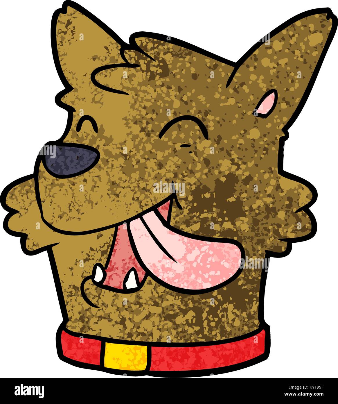 Happy dog face Stock Vector Images - Alamy