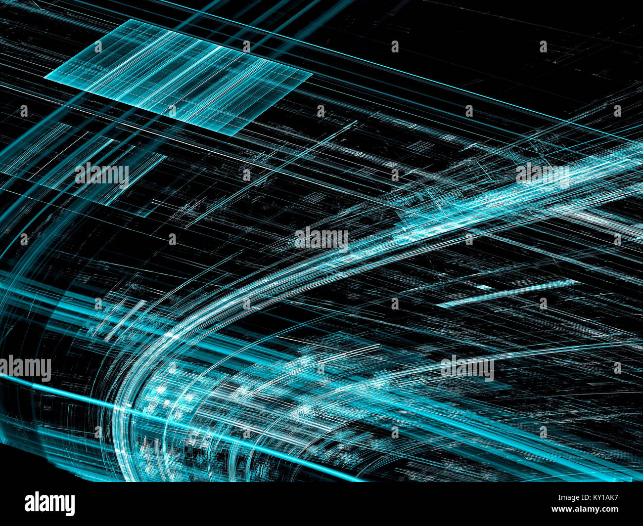 Technology curl - abstract digitally generated image Stock Photo - Alamy