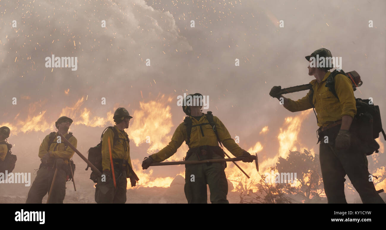 RELEASE DATE: October 20, 2017 TITLE: Only The Brave STUDIO: Columbia Pictures DIRECTOR: Joseph Kosinski PLOT: A drama based on the elite crew of firemen from Prescott, Arizona who battled a wildfire in Yarnell, AZ in June 2013 that claimed the lives of 19 of their members. STARRING: Scene. (Credit Image: © Columbia Pictures/Entertainment Pictures) Stock Photo