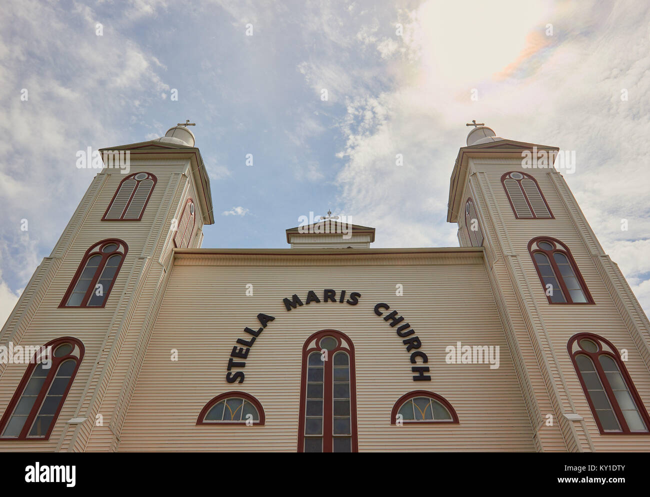 Stella Maris Church, Inverness, Cape Breton Island, Nova Scotia, Canada Stock Photo