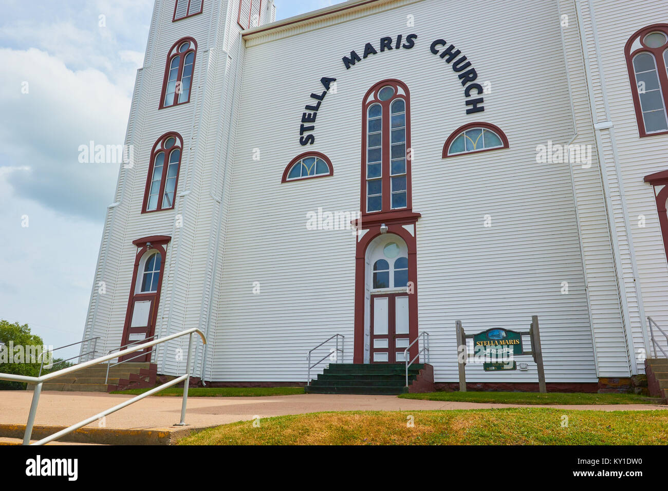 Stella Maris Church, Inverness, Cape Breton Island, Nova Scotia, Canada Stock Photo